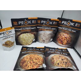 Mountain House PEAK REFUEL PREMIUM FREEZEDRIED FOOD 6-PK ASST LIKE MOUNTAIN HOUSE W/FREE COOKIE