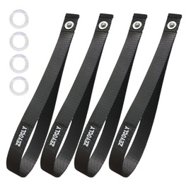 Hood Loop Anchor Straps, 12 ”Extended、Thickened and Stainless Steel Eyelets Car Tie-Downs for Towing Canoes or Kayaks