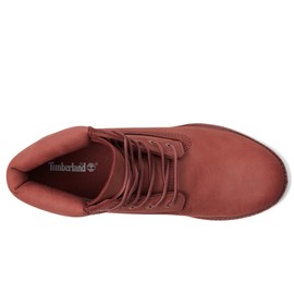 Timberland Women's Premium 6 Inch Lace Up Waterproof Boot, Medium Red Nubuck, 6 Wide