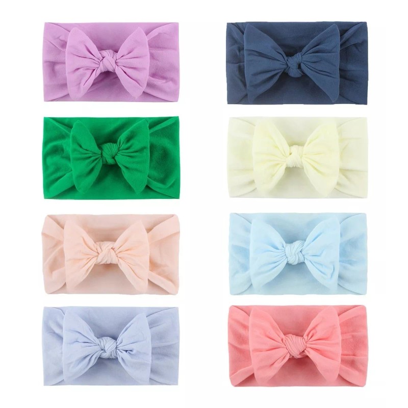 INGX BABY 16 Piezas Diademas De Lazo De Nailón Para