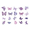 Kurimi Stickers Set of 40 Butterflies, Foil Stamping, Wrapping, Stylish,