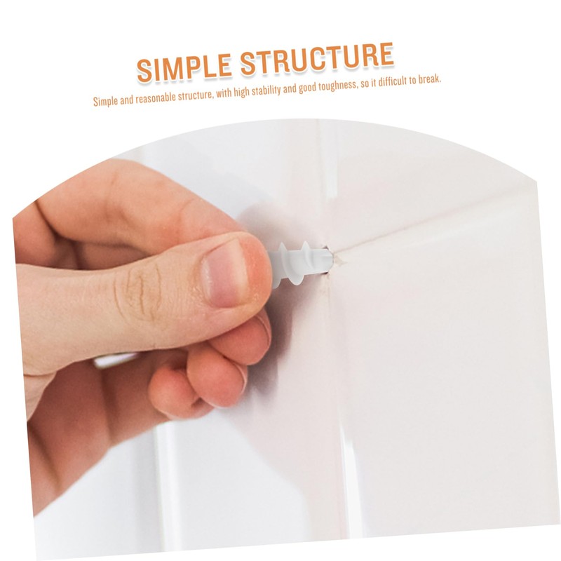 ULTECHNOVO 20pcs Plasterboard Expansion Tubes Plastic Fixing for Easy Wall