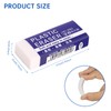 6 Pack Pencil Erasers, Large White Erasers for School, Art