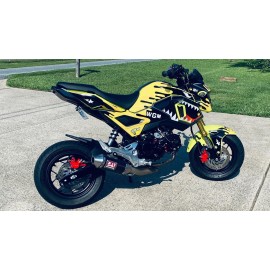 Factory EFX Yellow Savage Graphic kit fits Honda Grom 2017 2018 2019 2020 MSX125