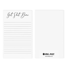 Inkdotpot Daily Planner List Pad Notepads Memo Pad, Undated To-Do List Tear Off pad - 4.5 x 7.5 Inches (50 Sheets) Organizer- Scheduler- Organize Tasks- Lists