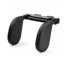 Alebana Headrest, Car Neck Pad, Pillow, Cushion, Junior Seat, Suitable for Children and Adults, Easy Installation, No Tools Required (Soft PU Leather)