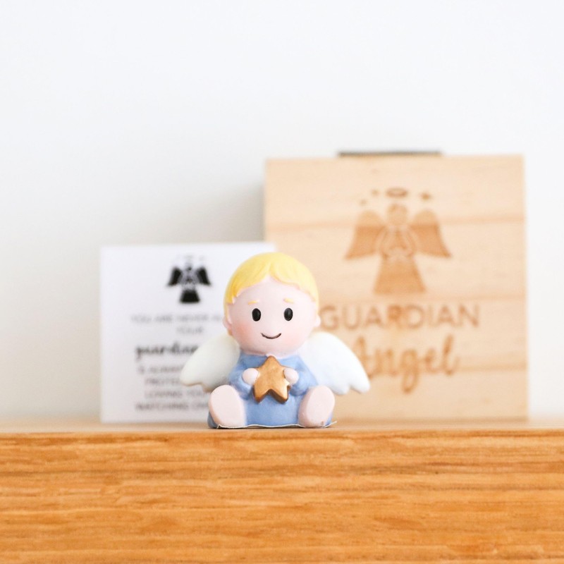 Splosh Guardian Angel Pocket Promise Keepsakes, Beige
