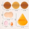 Juego de 15 esponjas de maquillaje,polvo facial, esponjas de maquillaje,