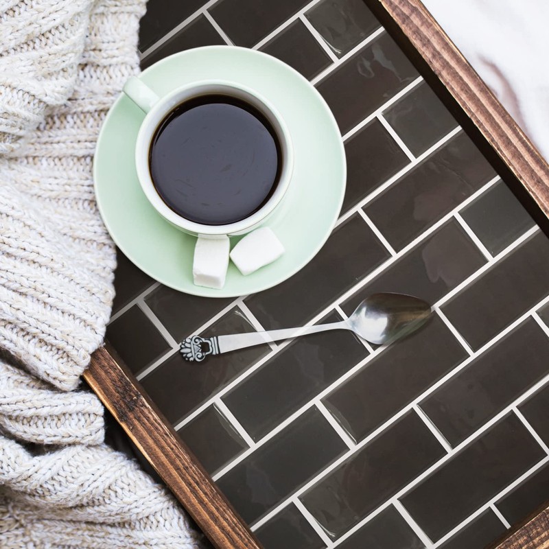 RoomMates TIL4978FLT: Charcoal Seaglass Sticktile