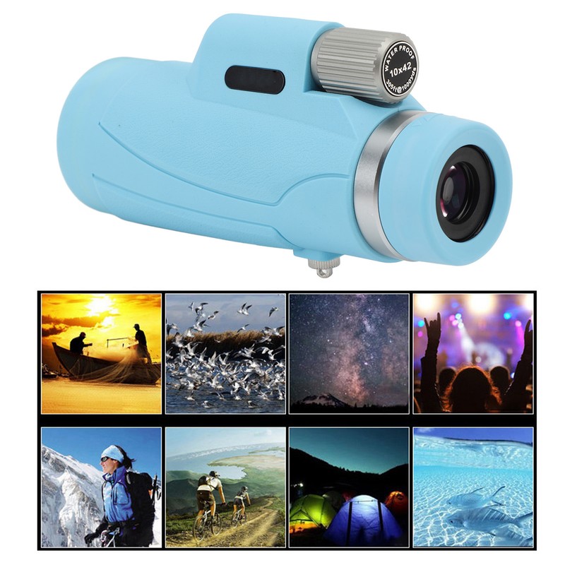 Monocular Telescope 10x42 Monocular for Adults Compact Waterproof Fogproof Shockproof
