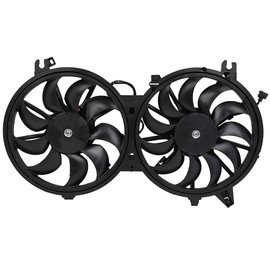 cciyu Radiator or Condenser Cooling Fan Fit for 2007 2008 2009 2010 2011 2012 2013 2014 2015 2016 for Infiniti EX35 FX35 FX50 G35 G37 M35h Q60 Q70 For Nissan 370Z