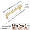 BUKOBYHE 10 Pack 5Inch Kitchen Cabinet Handles Brushed Brass Knurled