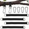 Tree Swing Hanging Straps with Carabiners D-Rings Heavy Duty Pack