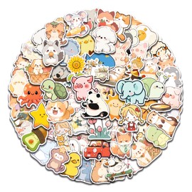 AOWDIAO 100 Pcs Cute Animal Stickers for Kids Vinyl Water Bottle Stickers Cute Stuff for Kids Gifts Party Favors Classroom Must Haves
