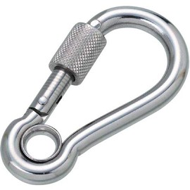 Mizumoto B-2792 Stainless Steel Snap Hook with Ring, NA Type, Wire Diameter 0.2 inches (5 mm), Length 2.1 inches (53 mm), 1 Piece