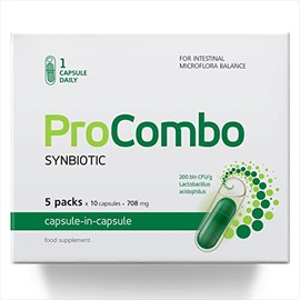 ProCombo ProCombo Prbiotic & Prbiotic for Gut Health 200 Billion CFU, 50 Capsules