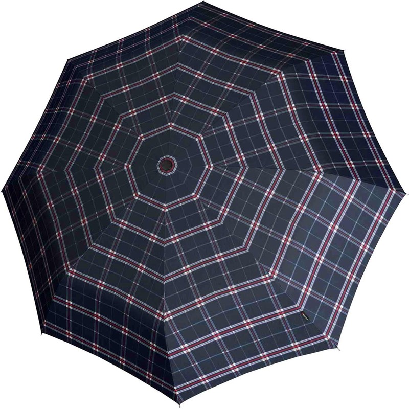 Knirps E.051 Small Manual Pocket Umbrella with Packaging, Check (5991),