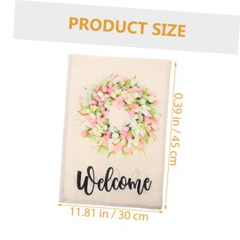 Totority Summer Flower Welcome Garden Flag Double Sided Seasonal Outdoor Decor Durable Material for Lawn and Backyard Unique Floral Pattern to Brighten Your Home