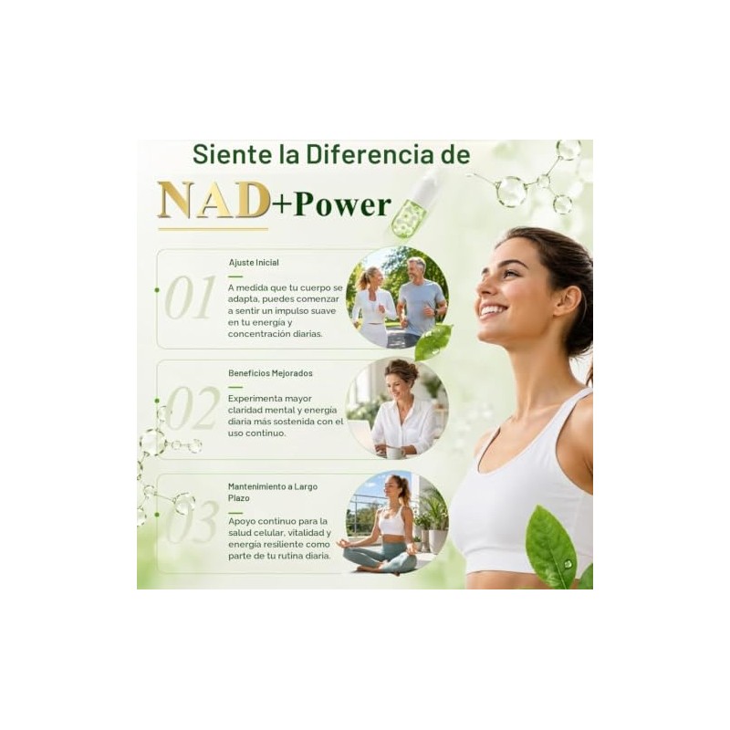 Suplemento Nad Resveratrol Antioxidante Salud 1000 120 Potencia Ingredientes Estados