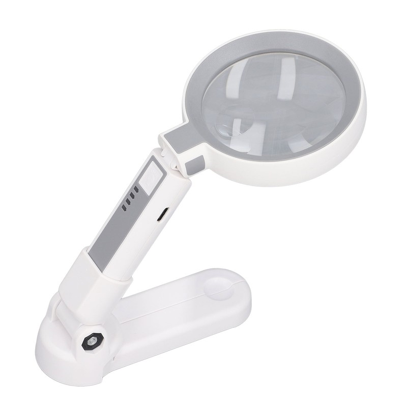 Magnifying Glass 5X 11X 18 LED Rechargeable 3 Brightness Levels