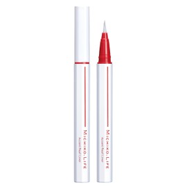MICHIKO.LIFE 60146 Accent Pearl Liner (White Pearl), Liquid Eyeliner, Kumano Brush Artisans & Octagonal Shaft Pencil, Produced by Michiko Fujiwara, Pearl