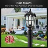 VIANIS Outdoor Post Lights 2 Pack, Black Dusk to Dawn