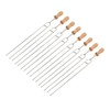 8 Pcs Stainless Steel Barbecue Fork Roasting Stick with Temperature