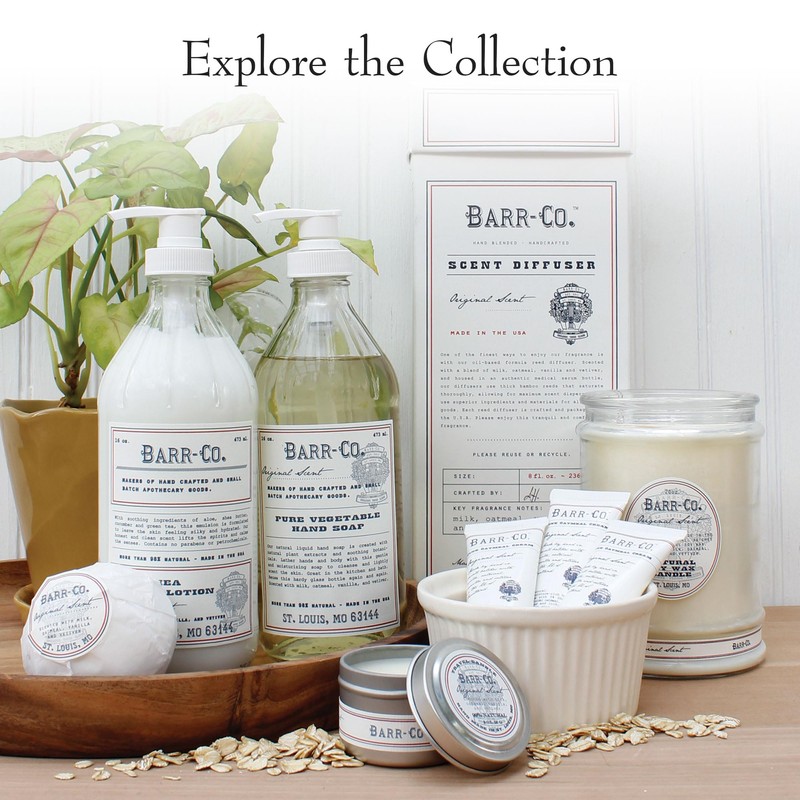 BARR-CO. Original Scent Shea Butter Lotion for Dry Skin Set,