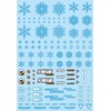 Haikyu Parts Snow Decal Blue 1 Piece Plastic Model Decal