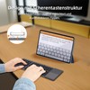 Mcbazel Faltbare Tastatur Bluetooth 5.0 mit Touchpad, Tragbare Kabellose Tastatur