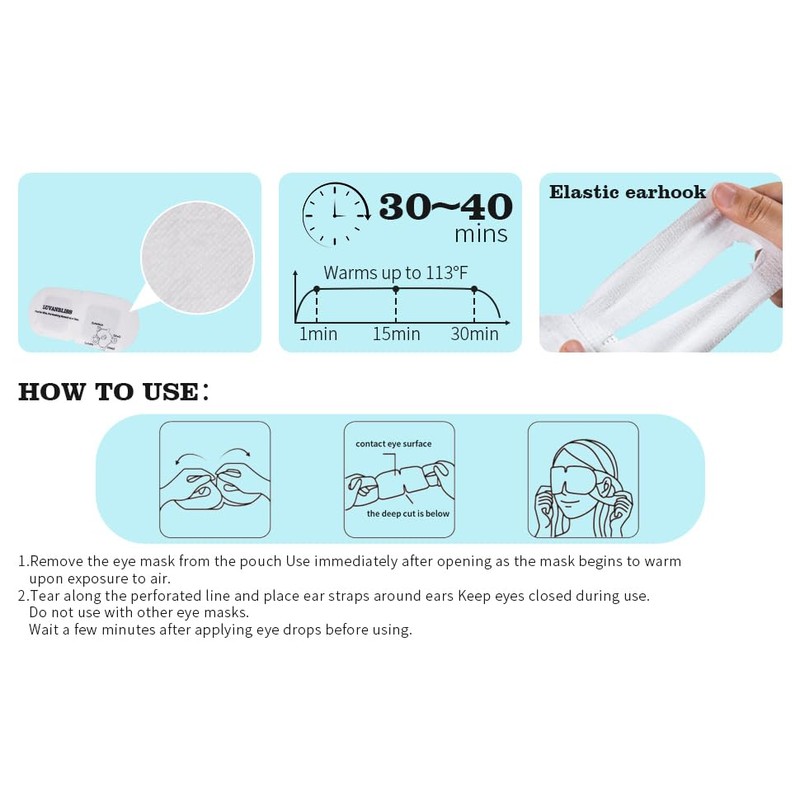 Luvanbliss Minty Chill Steam Eye Mask