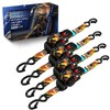 ANLULOAD Retractable Ratchet Strap(1.5in x 13ft),S Hook Retractable Tie Down