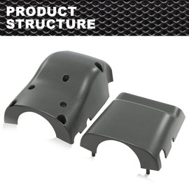 CROSSDESIGN Steering Column Cover Assembly, Compatible with Toyota 4Runner Pickup 1990 1991 1992 1993 1994 1995 TILT New Lens Gray