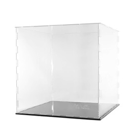 Clear Acrylic Display Case-Assemble Countertop Box for Display-Clear Display Box,Dustproof Protection Showcase for Toy Collectibles (8*8*8inch)