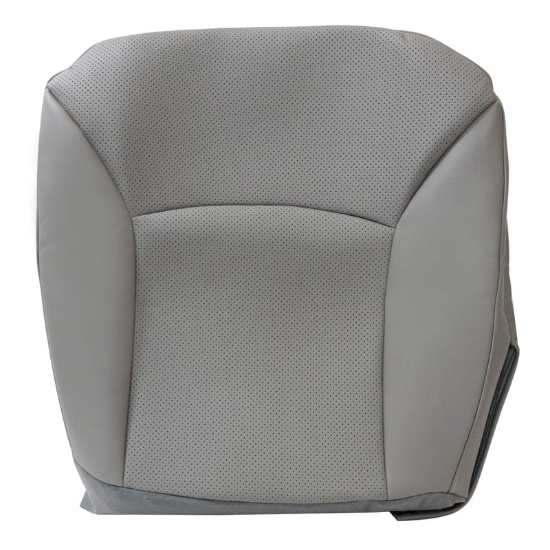 FZJDSD Gray Driver Side Bottom Perforated Leather Replacement Seat Cover