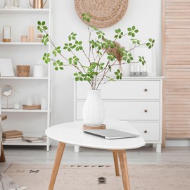 OBDXZHC 6 pcs 33.5inch Greenery Stems Artificial Branches for Vases Olive, Spring Greenery Long Stem for Vase Fake Plants Indoor Branches for Garden Office Home Desk Decoration