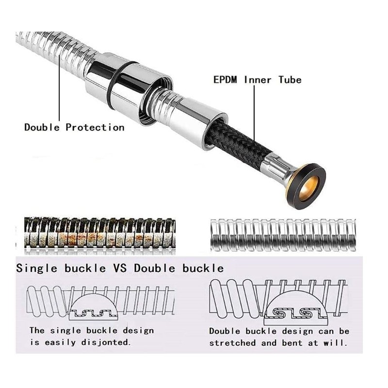 7 Color Changing with Water Temperature LED 360° Rotatable Micro-Nozzle