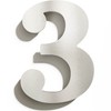N-02-3-E Stainless Steel House Number 3 - Solid, Weatherproof and