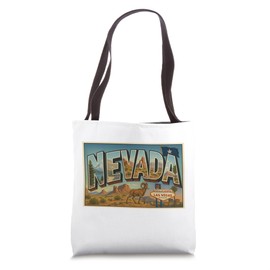 Nevada 50s Vintage Retro Travel Souvenir Poster Art Graphic Tote Bag