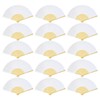 Pack of 30 Fans cnomg Painting Fans Plain DIY Folding