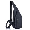 Men's Sling Bag Genuine Leather Chest Shoulder Backpack Cross Body