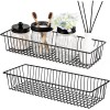 Sheechung Farmhouse Decor Metal Wire Storage Organizer Bin Basket(2 Pack)