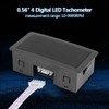 4 Tacómetro digital LED, Medidor de velocidad de tacómetro de