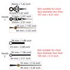 Youngtown 12888 Sweep Silent Clock Movement Mechanism with 2 Sets