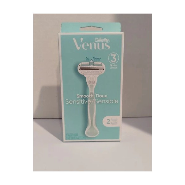 Gillette Venus Sensitive Smooth Women's Cartridge Razor - Blue with