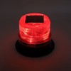 Solar Strobe Warning Safety Flashing Light Waterproof LED Emergency Warning