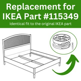 Spare Hardware Parts Wheel Lock for IKEA MALM (IKEA Part #115349) (Pack of 4)