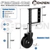 BOODVON 4" Heavy Duty Gate Caster, Spring Loaded Gate Wheels,