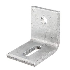 Alberts 335069 Adjustment Angle with Slotted Hole for Concrete Fixing Hot-Dip Galvanised 77 x 77 x 60 mm