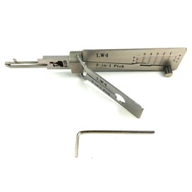 7Moli Pro Door Lock Pick Tool LW4 2 IN 1 Lock Pick Tool Decoder and Pick for Australian Civil Lock